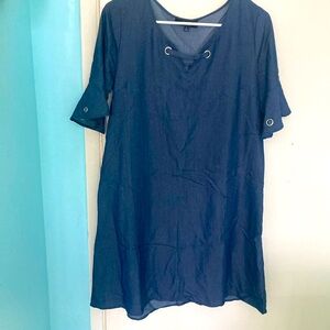Naïf Navy blue denim color dress